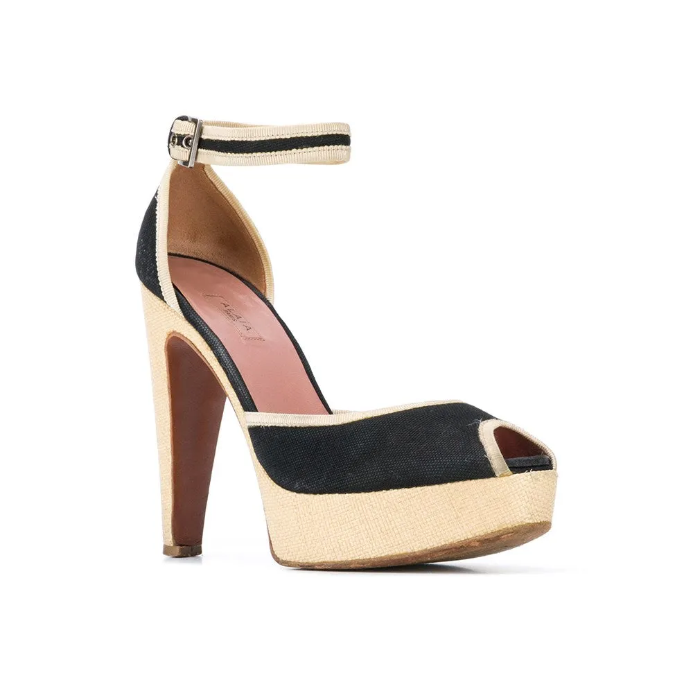 Alaïa Black and Beige Pumps - 2000s