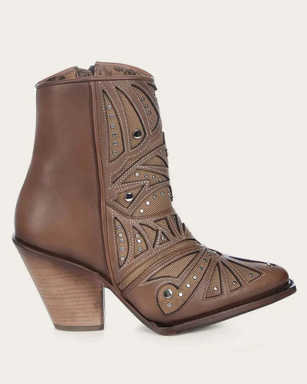 Ankle high heel honey bootie