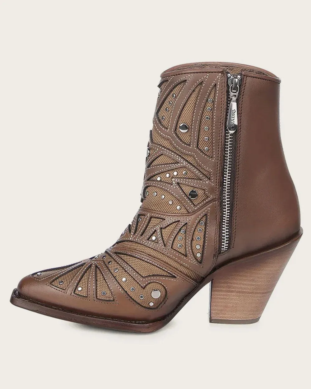 Ankle high heel honey bootie