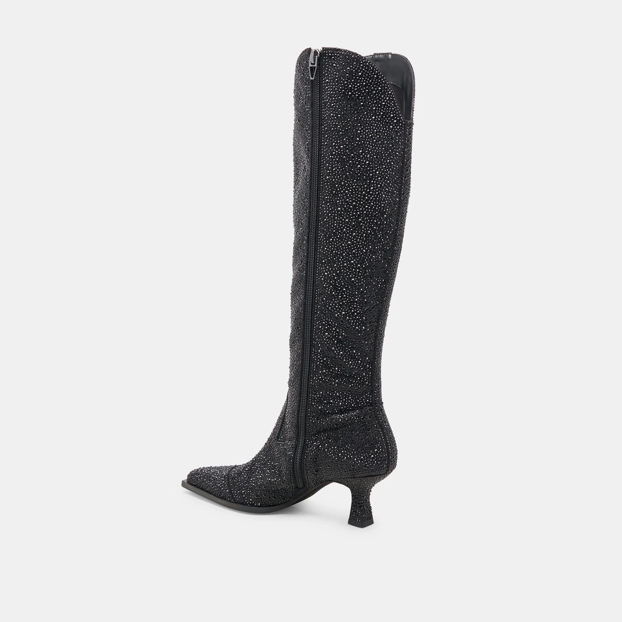 ARIANA CRYSTAL BOOTS BLACK METALLIC CRYSTAL