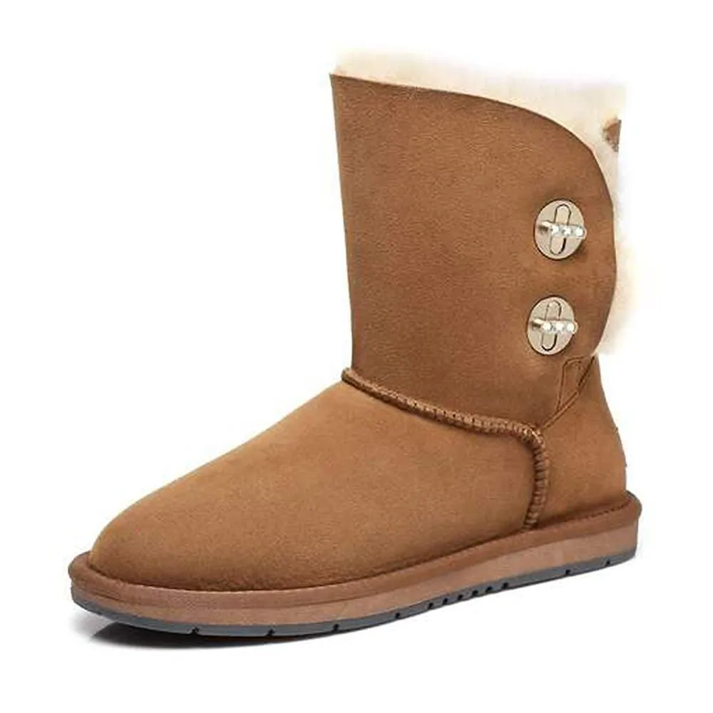 Australian Shepherd UGG® Boots Metal Turn Button with Crystal Short Layton, Diamond Boots #15561