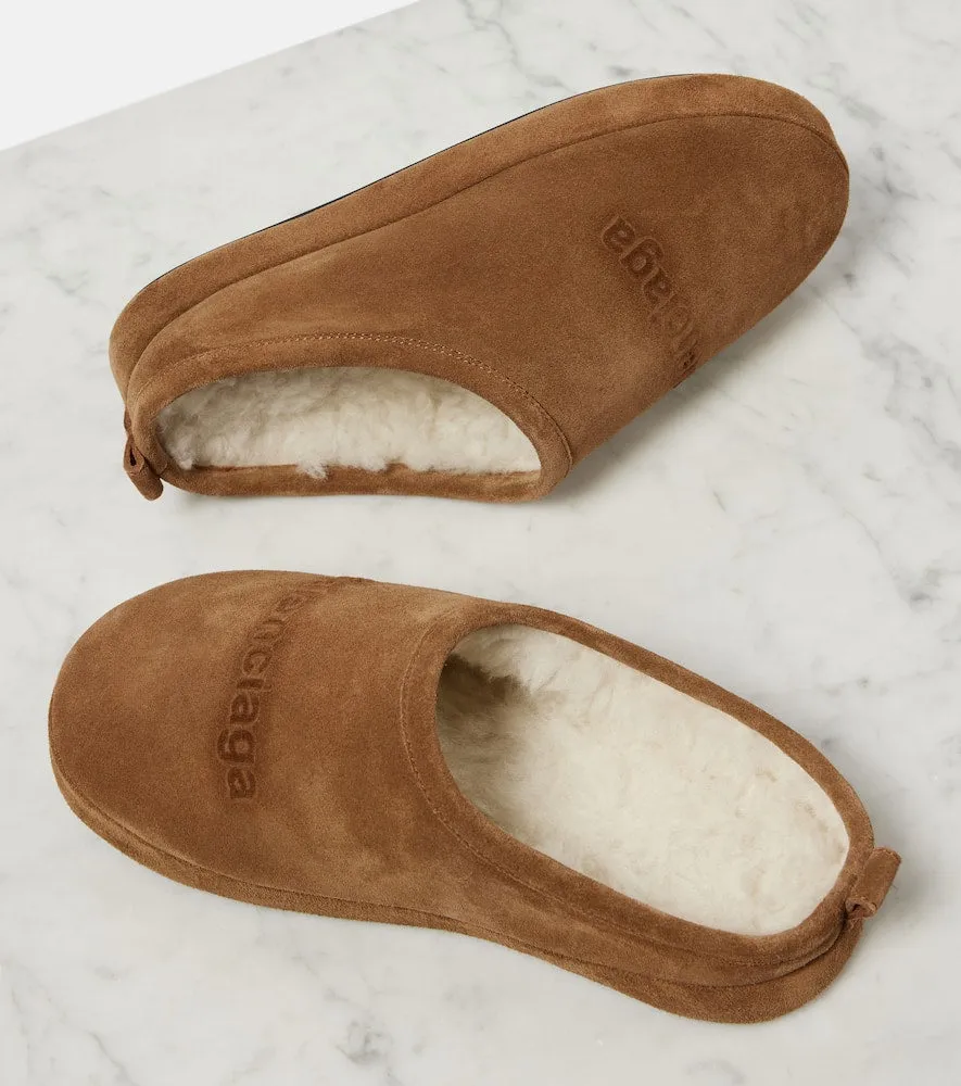 Balenciaga Alaska suede slippers