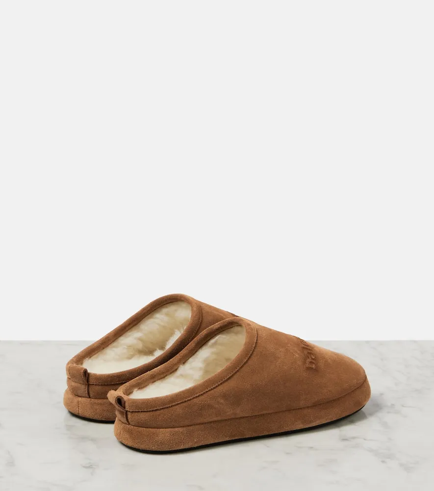 Balenciaga Alaska suede slippers