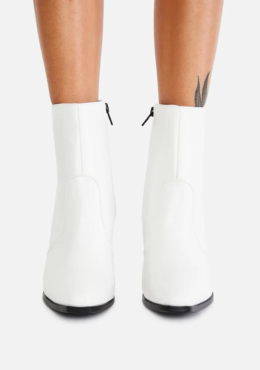 Boo Call My Assistant Ankle Boots