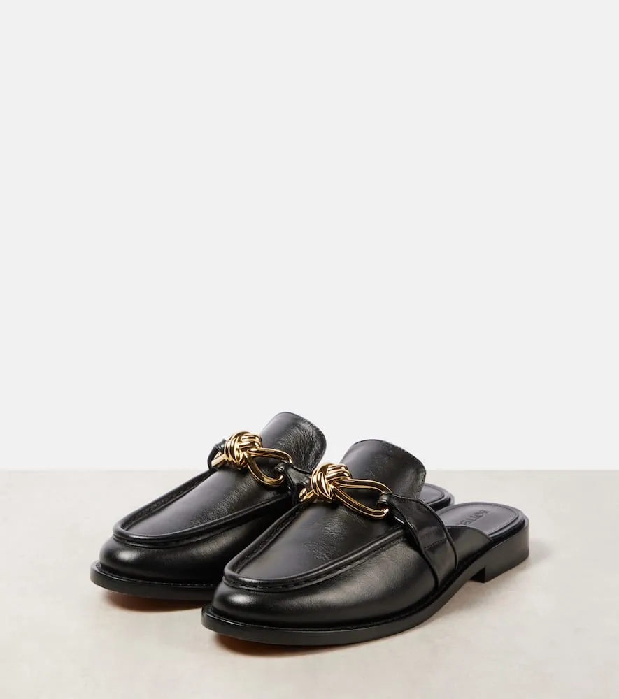 Bottega Veneta Astaire Knot leather mules