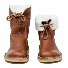 brand women boots round toe chic Fashion