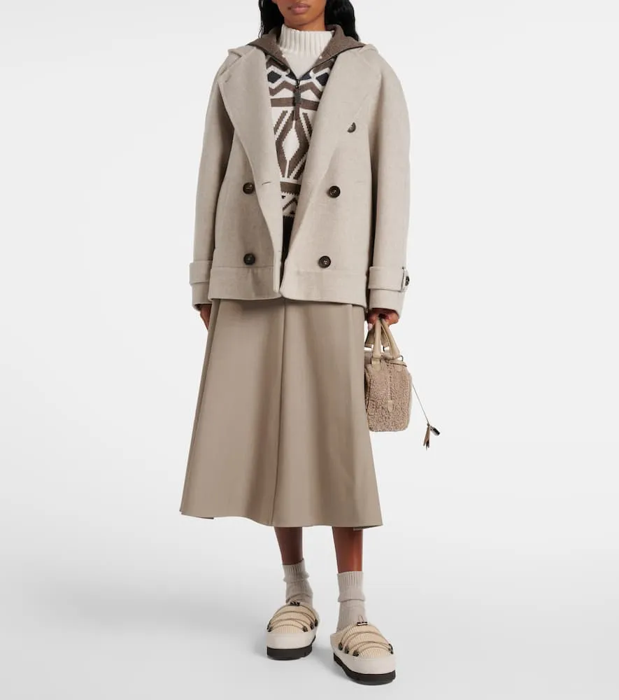 Brunello Cucinelli Chunky shearling-lined slippers