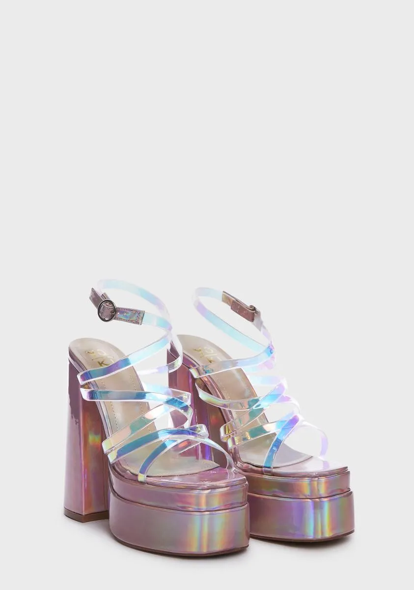 Bubblegum Spoiled Pretty Platform Heels