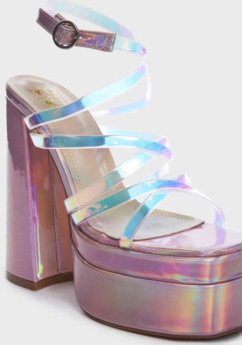 Bubblegum Spoiled Pretty Platform Heels