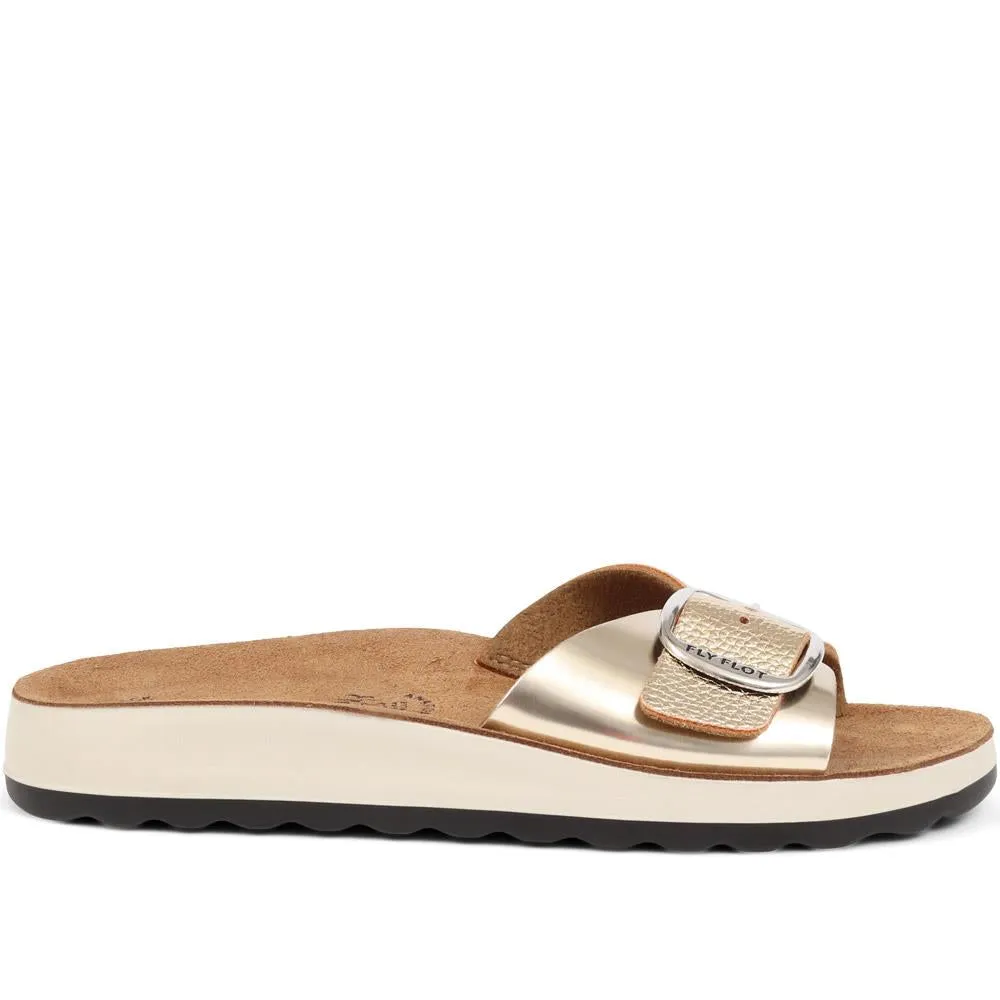 Buckle-Detailed Slip-On Sandals - FLY37049 / 323 228