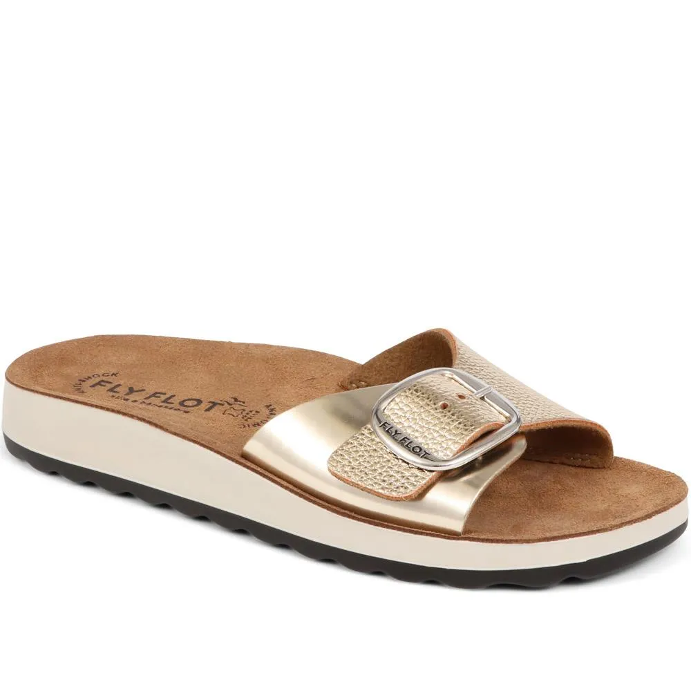 Buckle-Detailed Slip-On Sandals - FLY37049 / 323 228