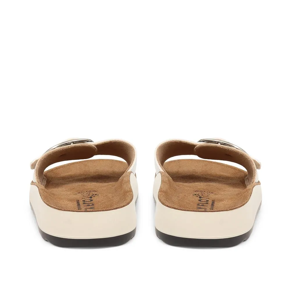 Buckle-Detailed Slip-On Sandals - FLY37049 / 323 228