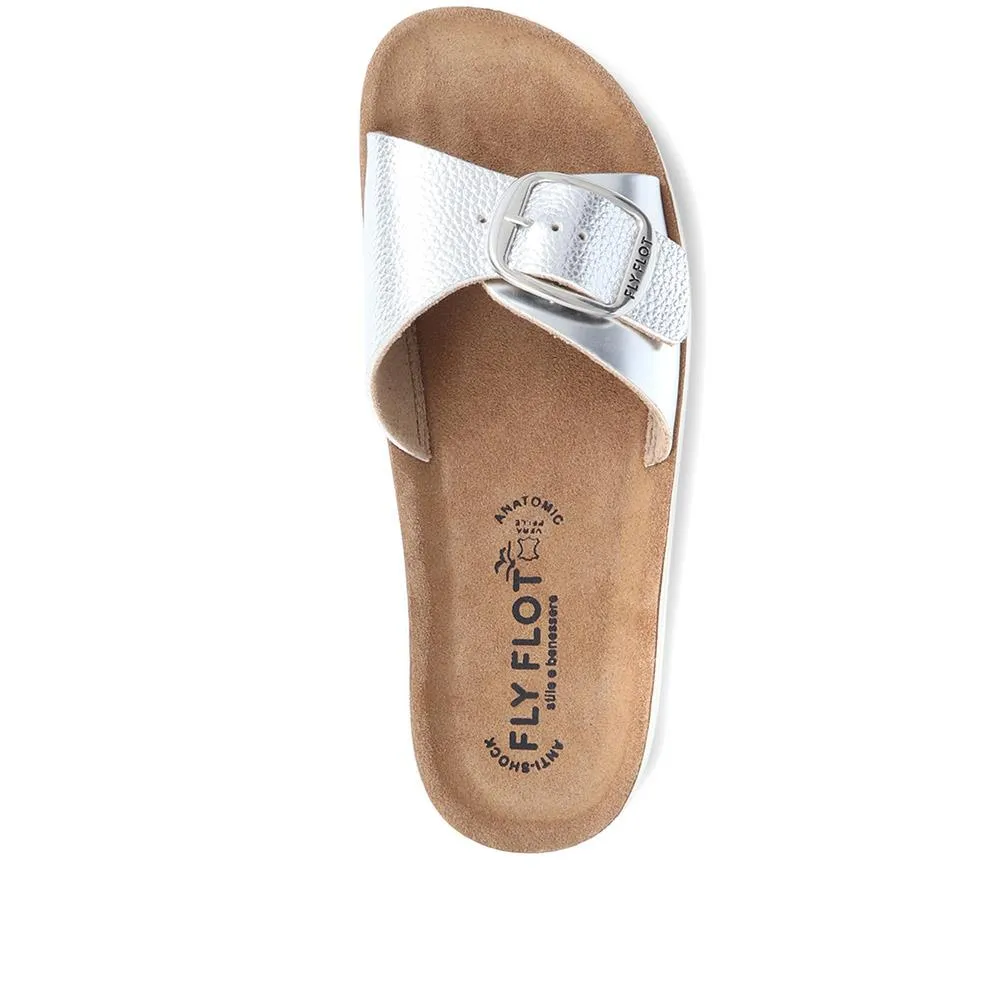Buckle-Detailed Slip-On Sandals - FLY37049 / 323 228