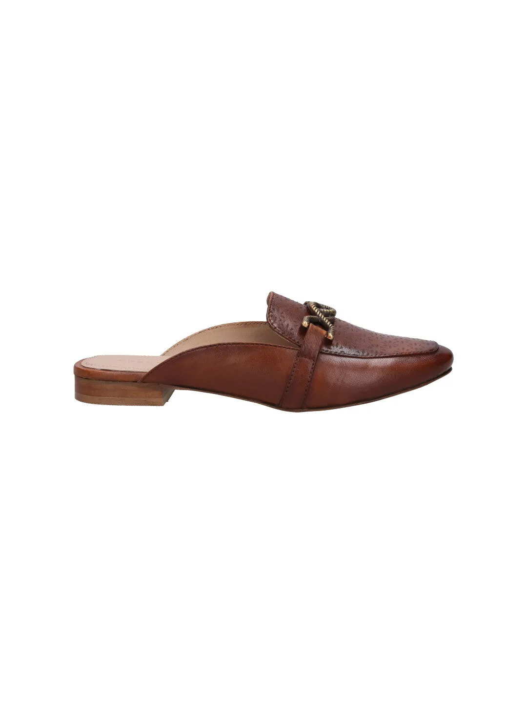 bugatti Cognac Nappa Leather Mules