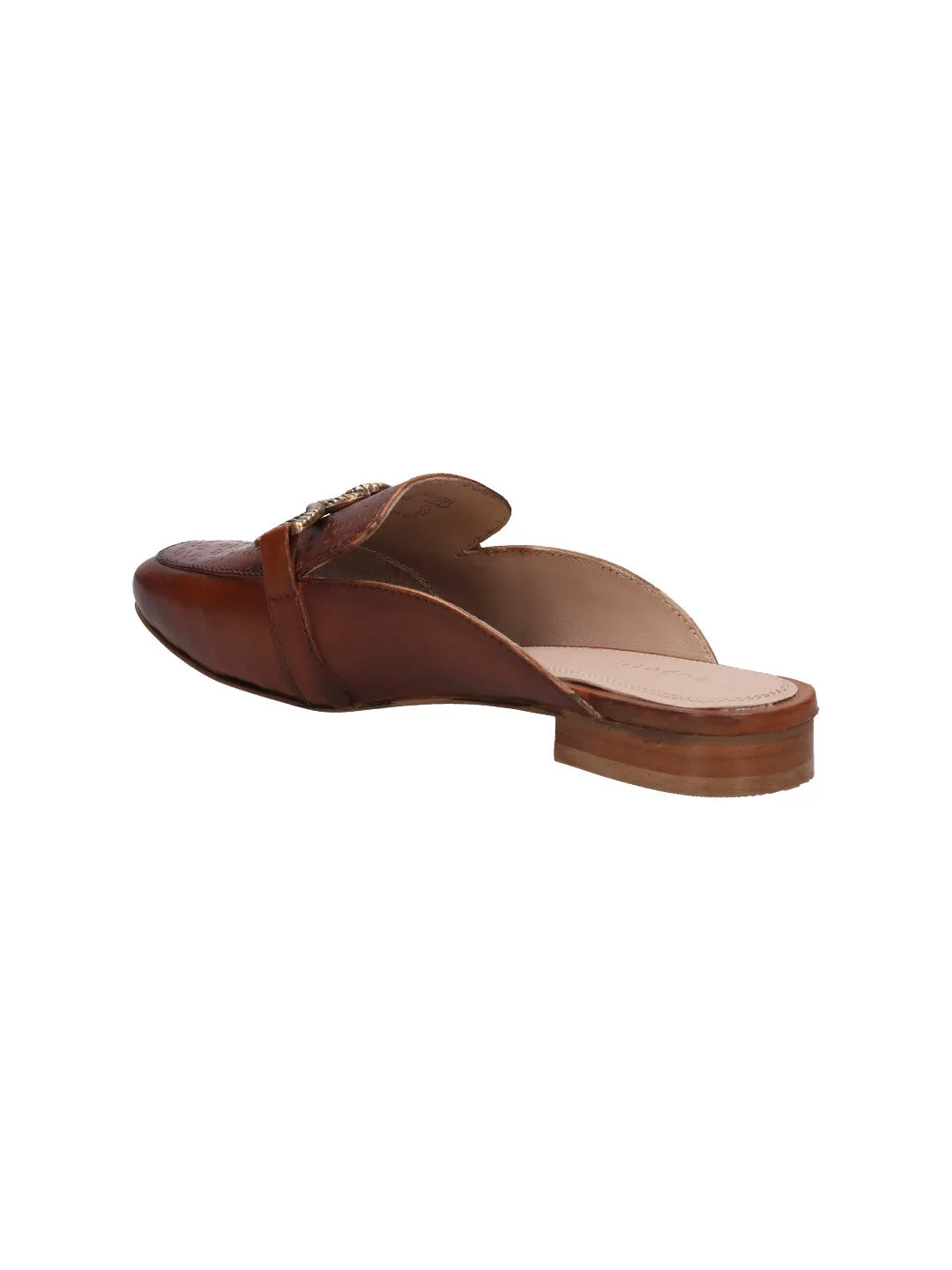 bugatti Cognac Nappa Leather Mules