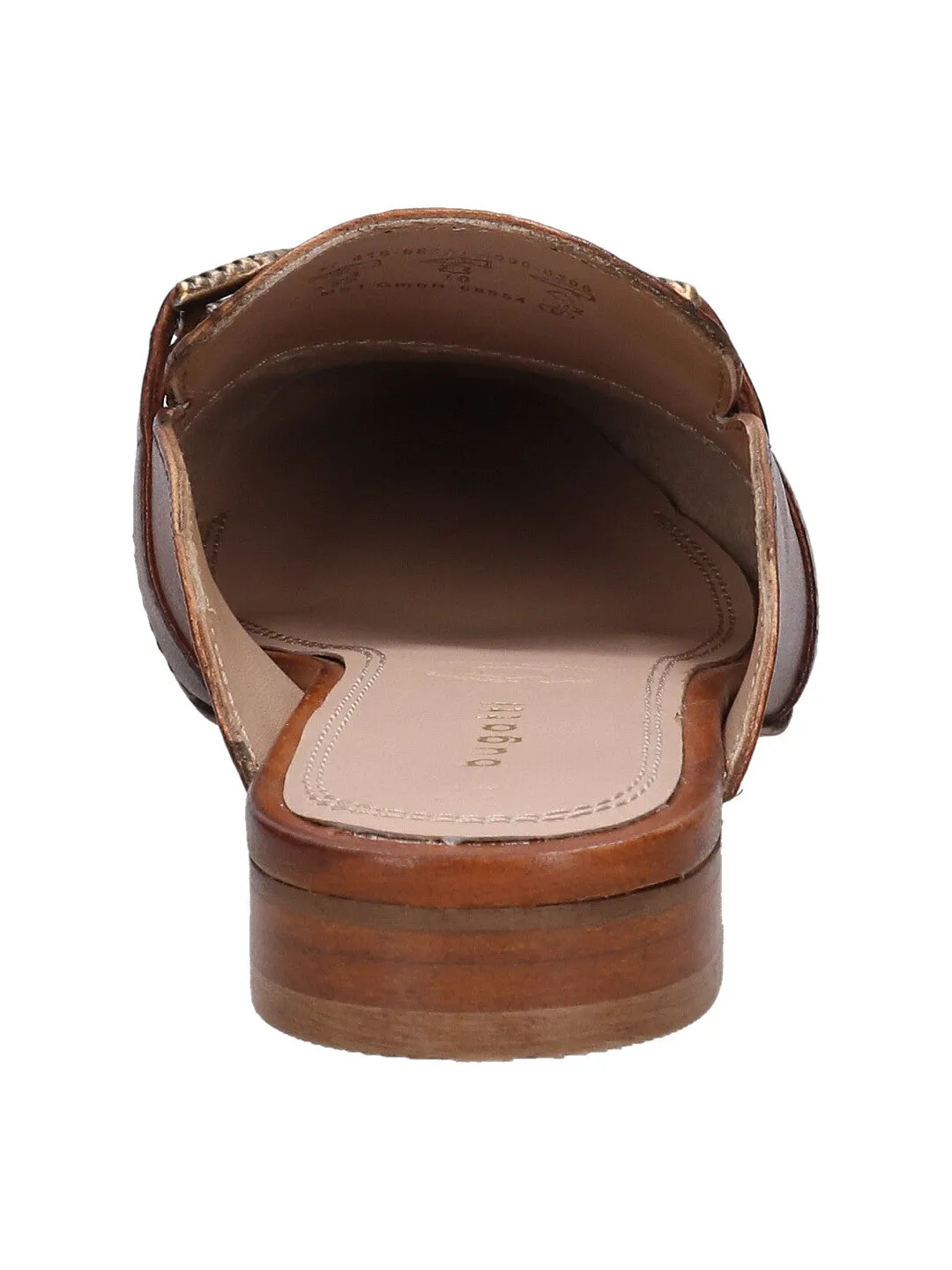 bugatti Cognac Nappa Leather Mules