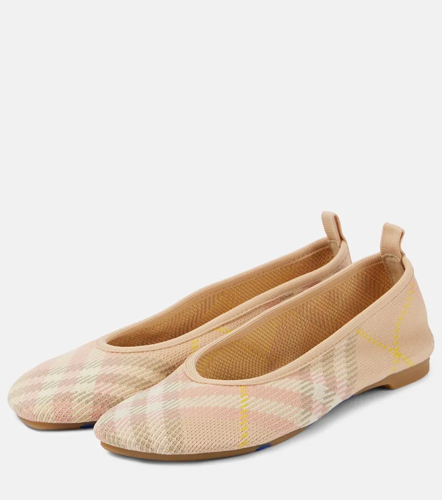 Burberry Checked ballet flats