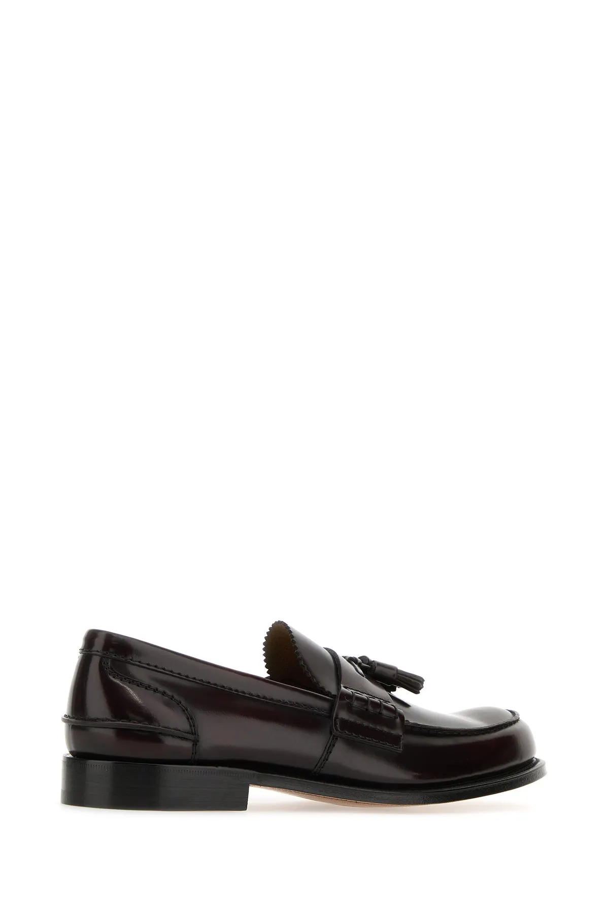 Burgundy leather Tiverton loafers