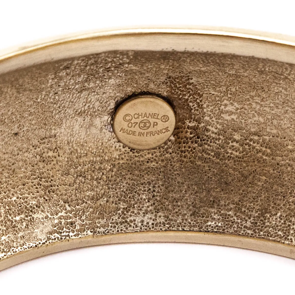 Chanel Gold-Plated L'Elegance C'est La Ligne Bangle