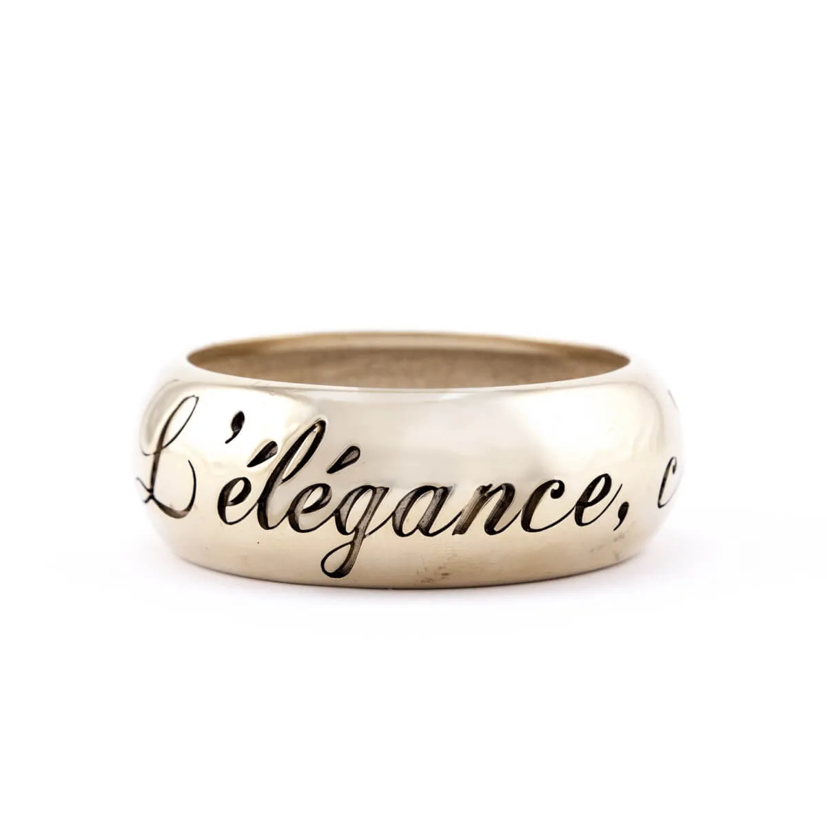 Chanel Gold-Plated L'Elegance C'est La Ligne Bangle