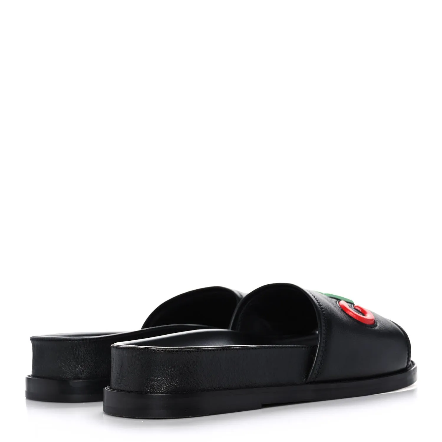 CHANEL LAMBSKIN CHA-NEL SANDLAS MULES