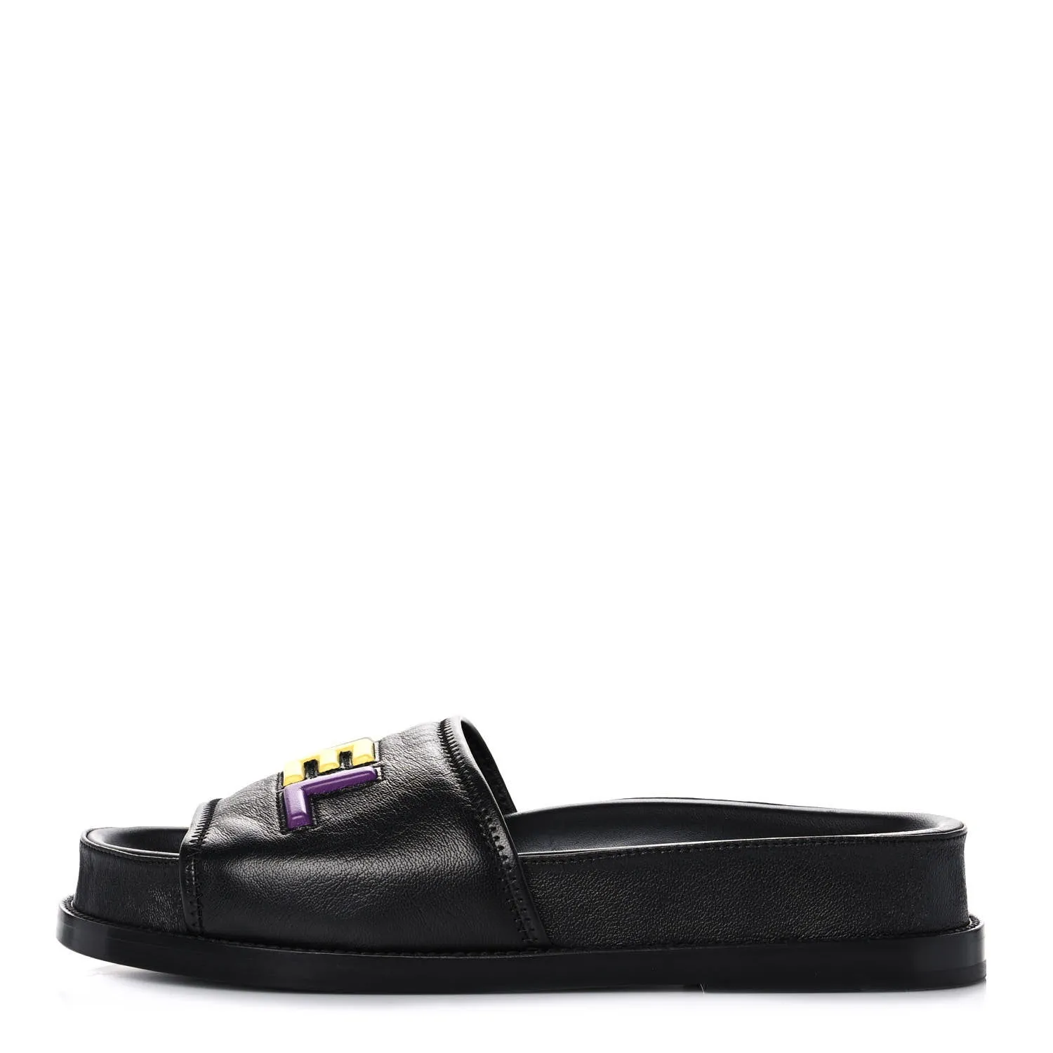 CHANEL LAMBSKIN CHA-NEL SANDLAS MULES