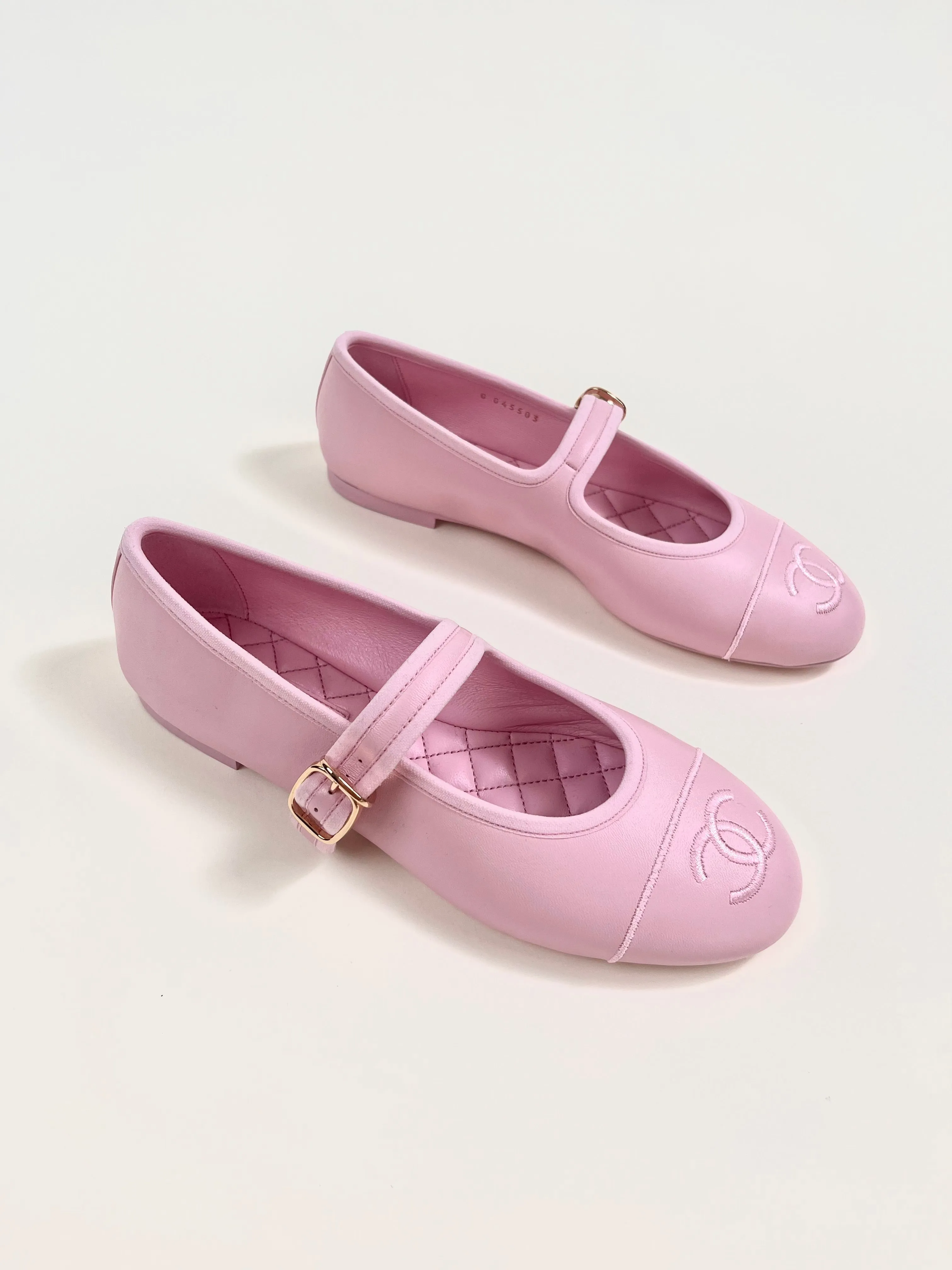 Chanel Mary Jane Ballet Flats in Rose