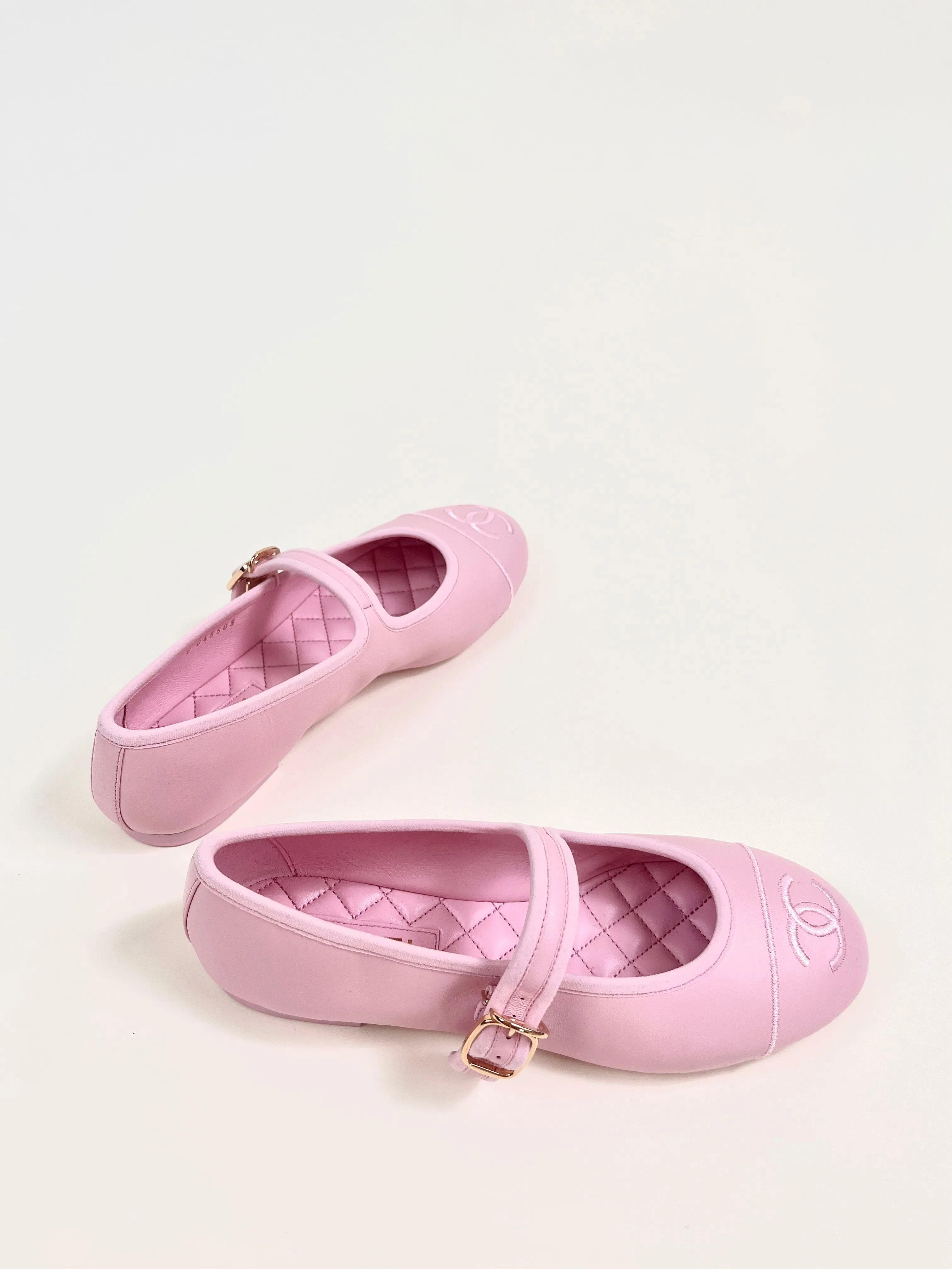 Chanel Mary Jane Ballet Flats in Rose