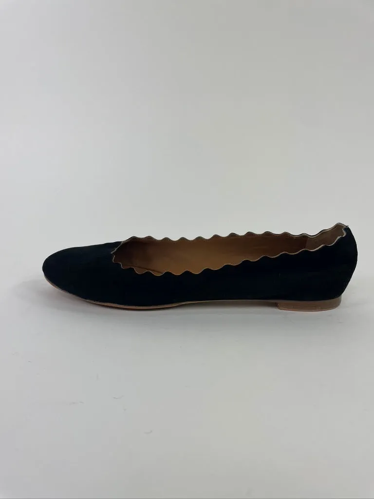 Chloé Lauren Scalloped Ballet Flat