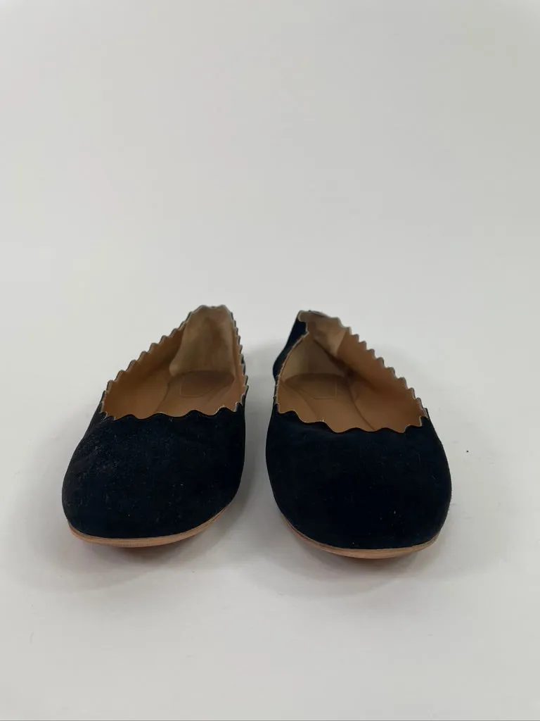 Chloé Lauren Scalloped Ballet Flat