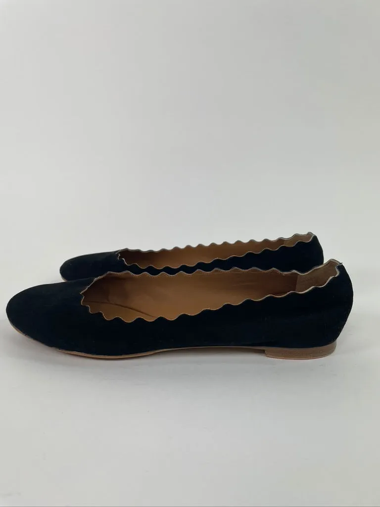 Chloé Lauren Scalloped Ballet Flat