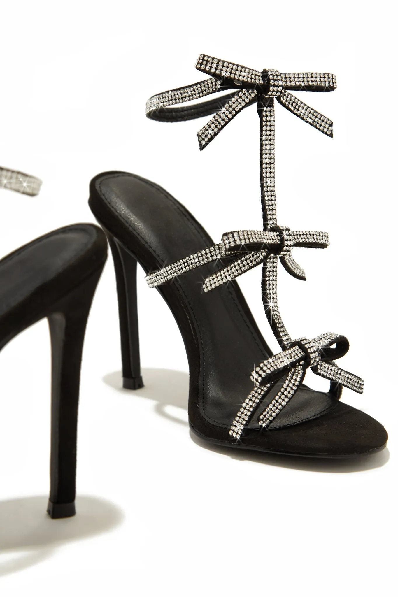 Clarkia Rhinestone Bow-knot Sandals