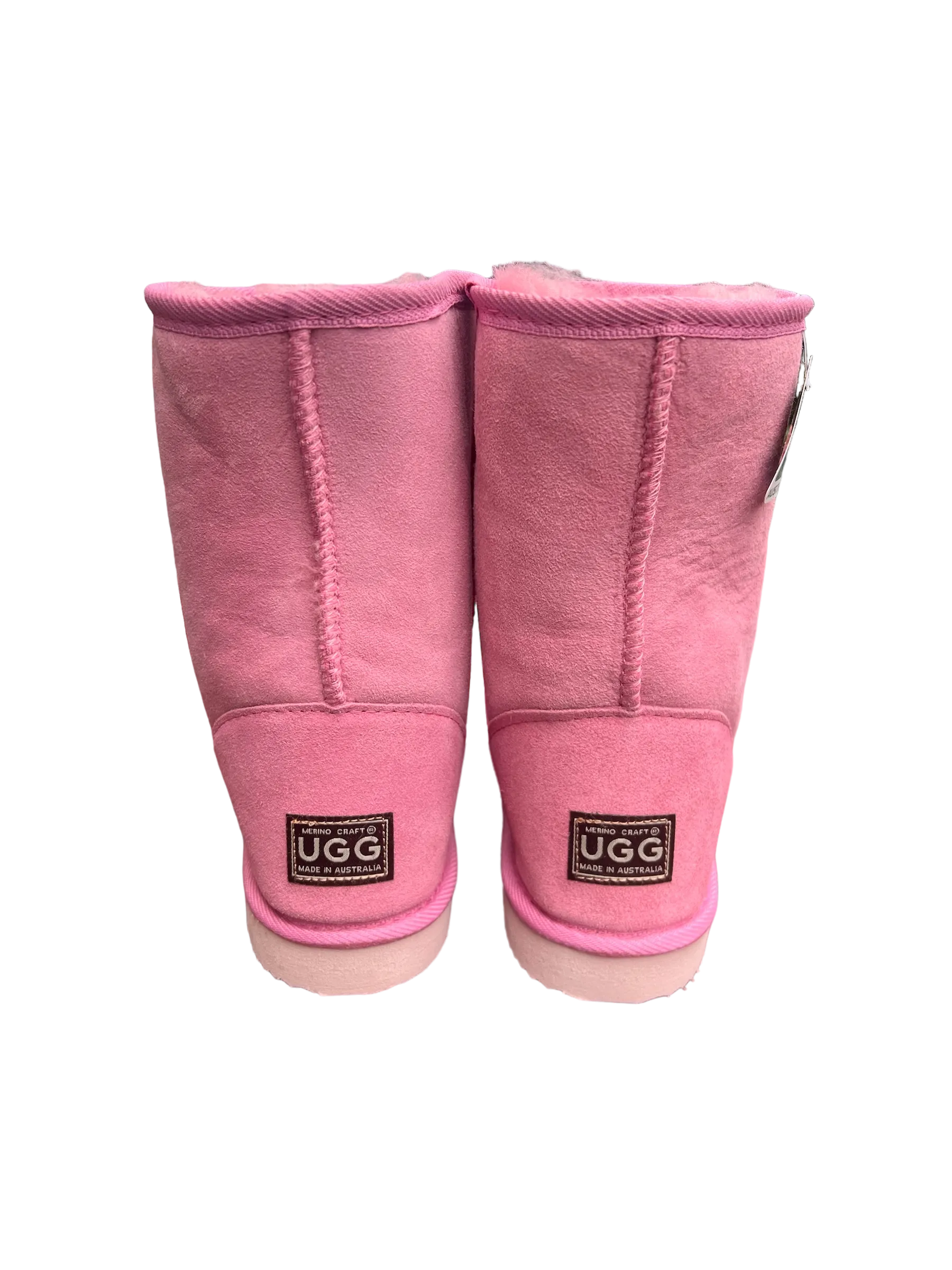 Classic Short Ugg Boots - Pink - Premium Australian Double Face Sheepskin