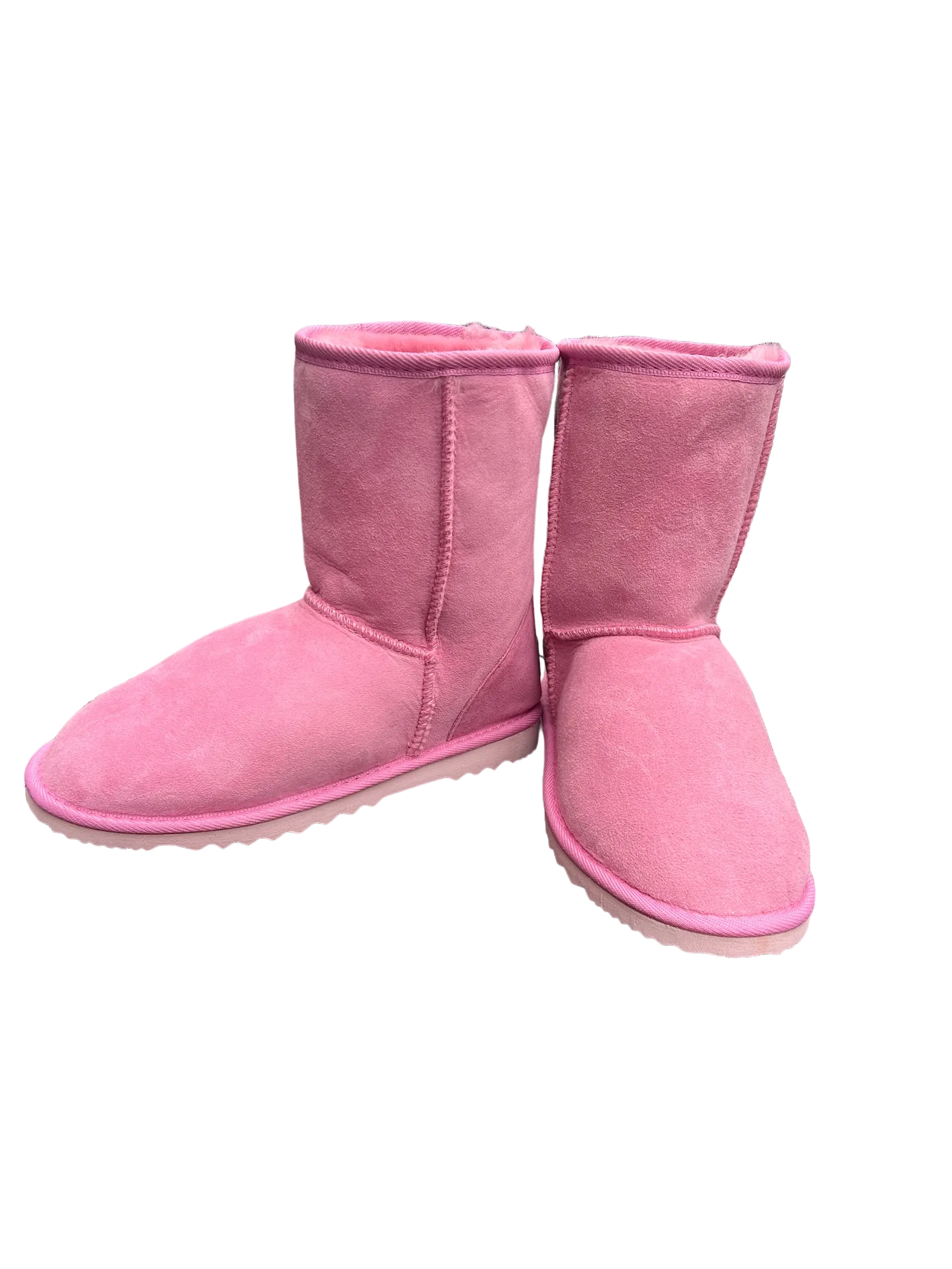 Classic Short Ugg Boots - Pink - Premium Australian Double Face Sheepskin