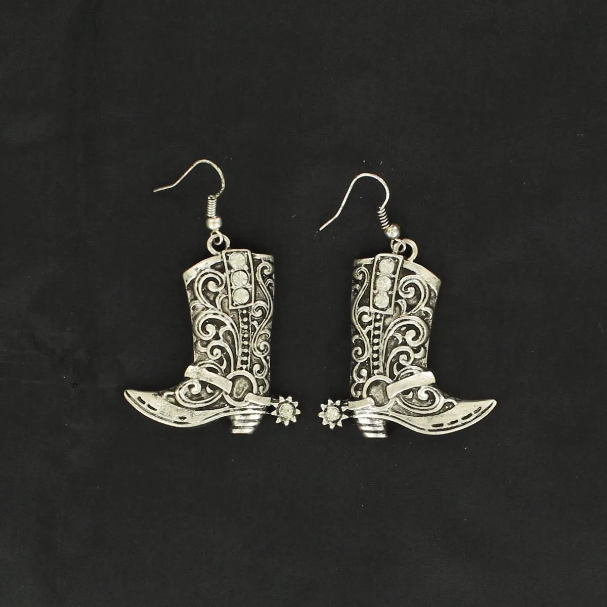 Cowboy Boot With Spurs Earings By Blazin Roxx - 30360