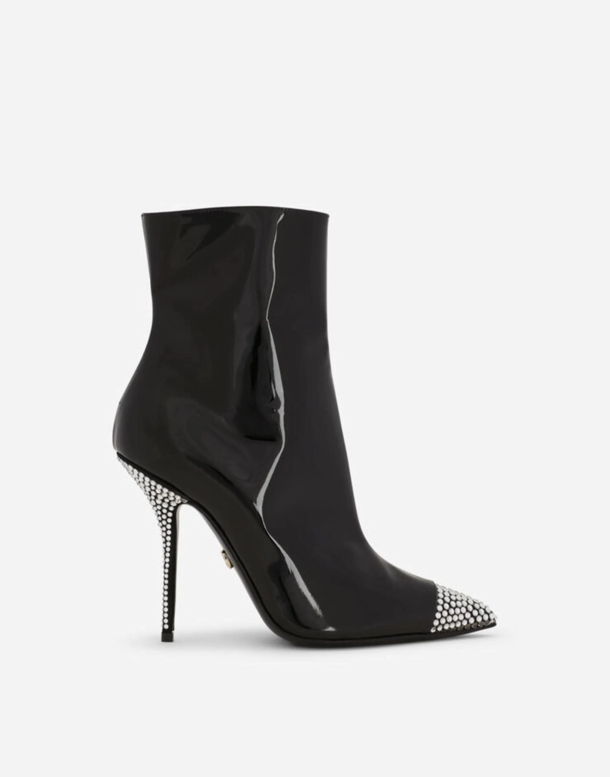 Crystal-Embellished Ankle Boots