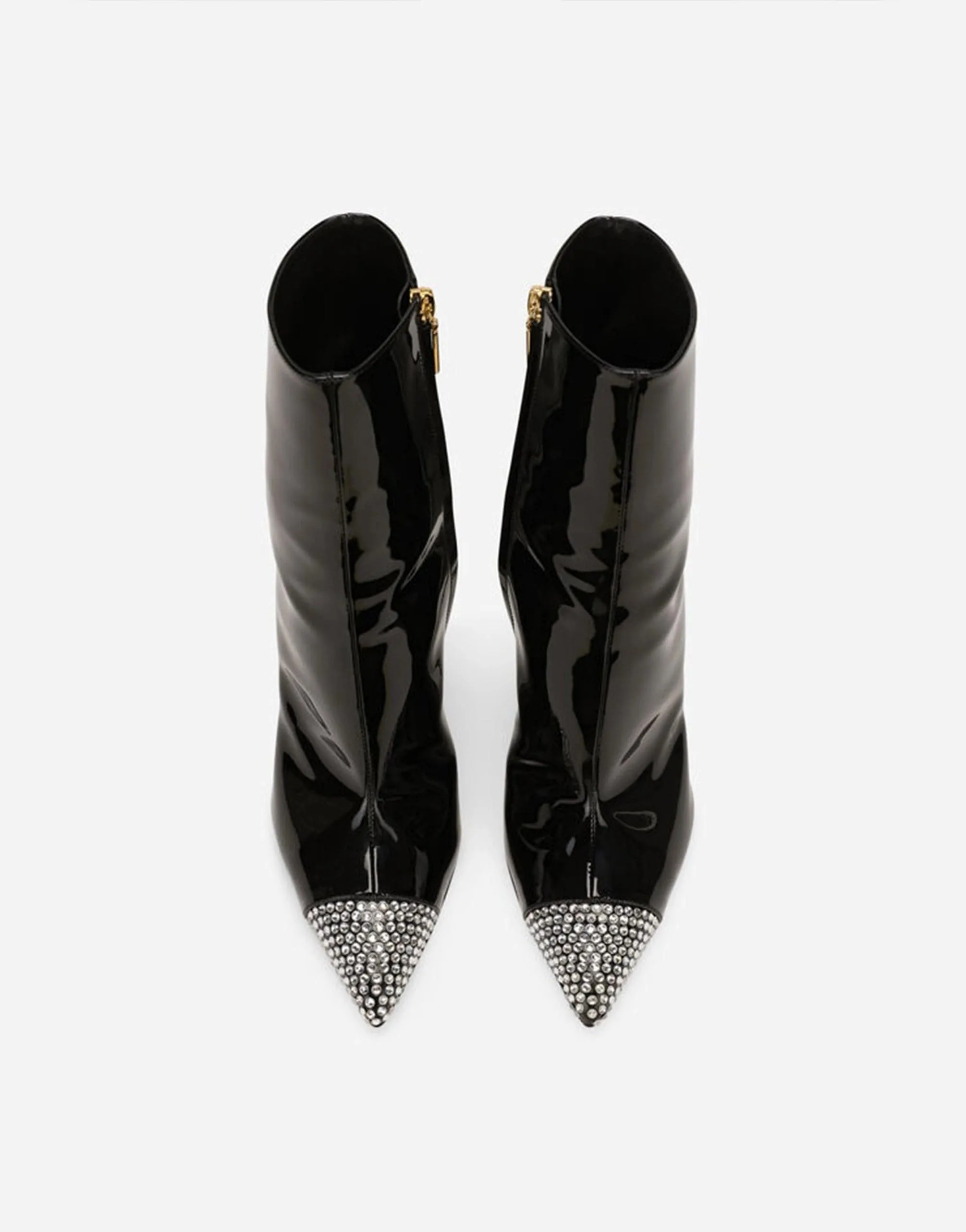 Crystal-Embellished Ankle Boots