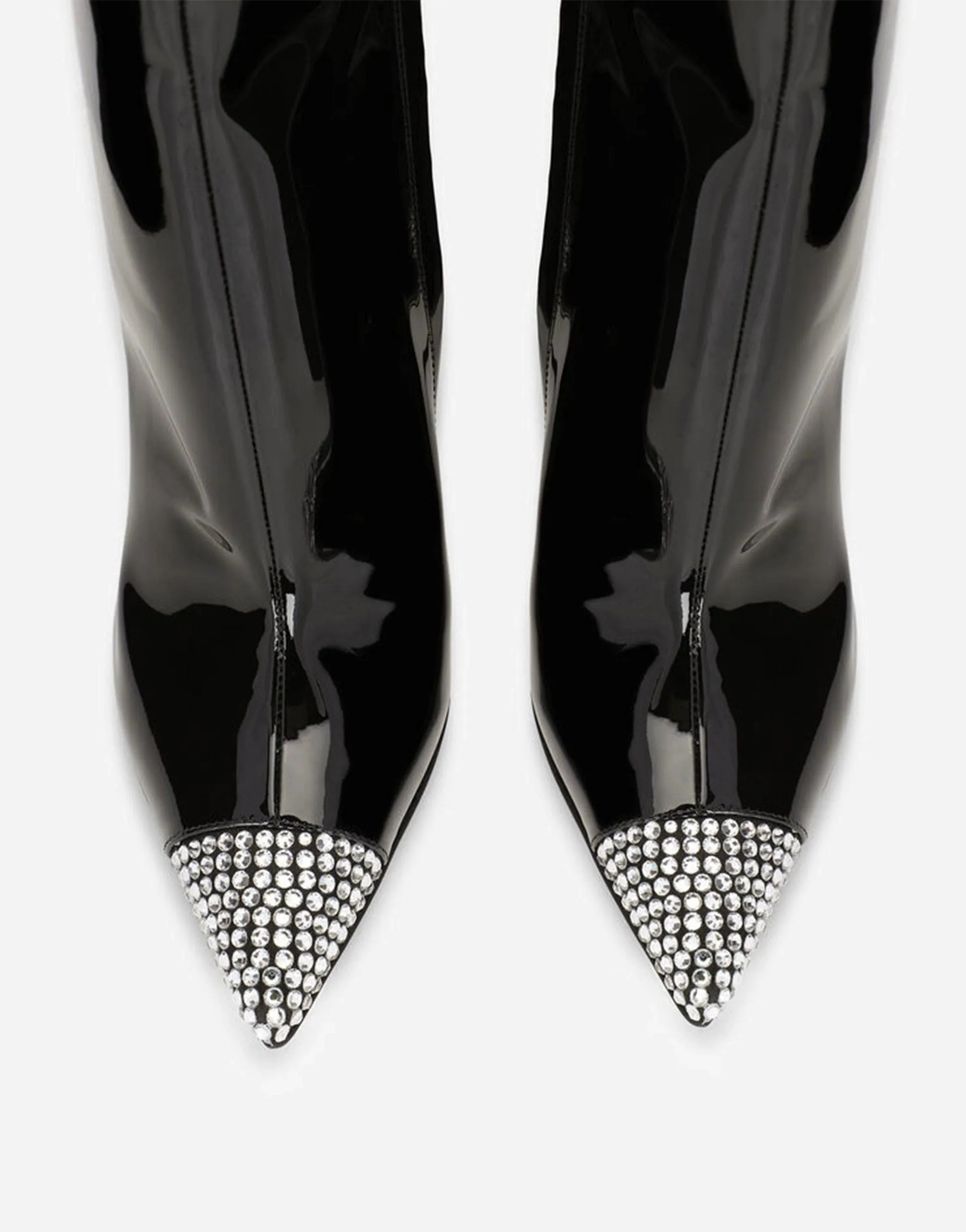 Crystal-Embellished Ankle Boots