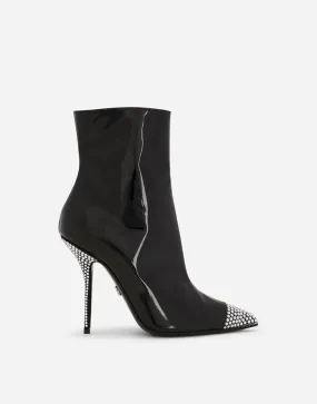 Crystal-Embellished Ankle Boots
