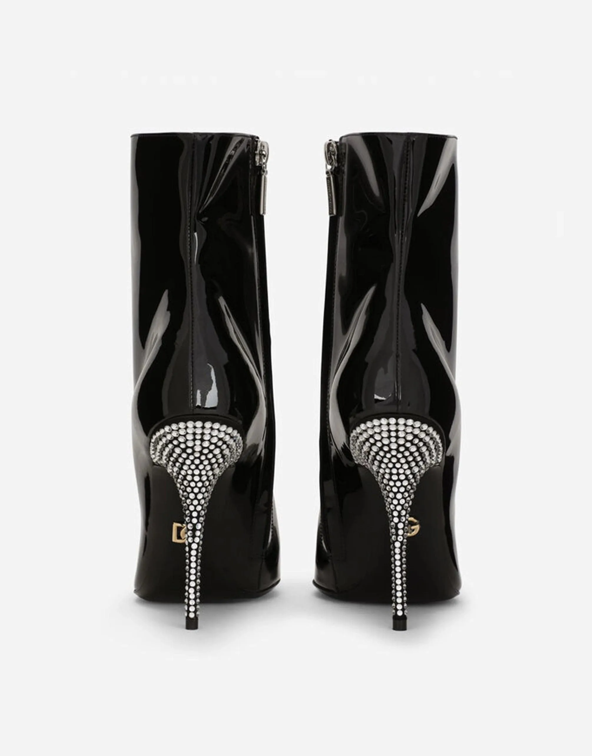 Crystal-Embellished Ankle Boots