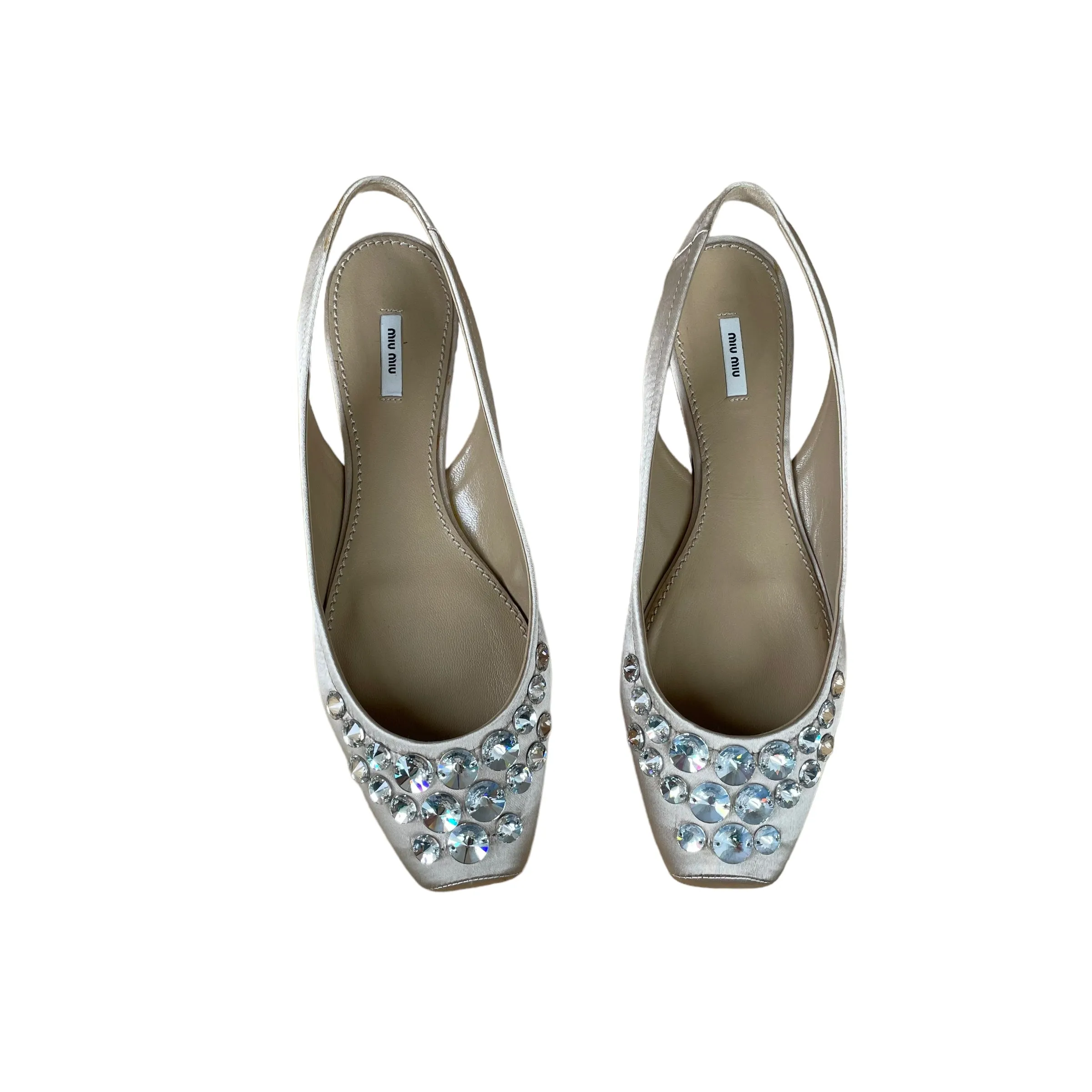 Crystal Slingback Ballet Flats - 7
