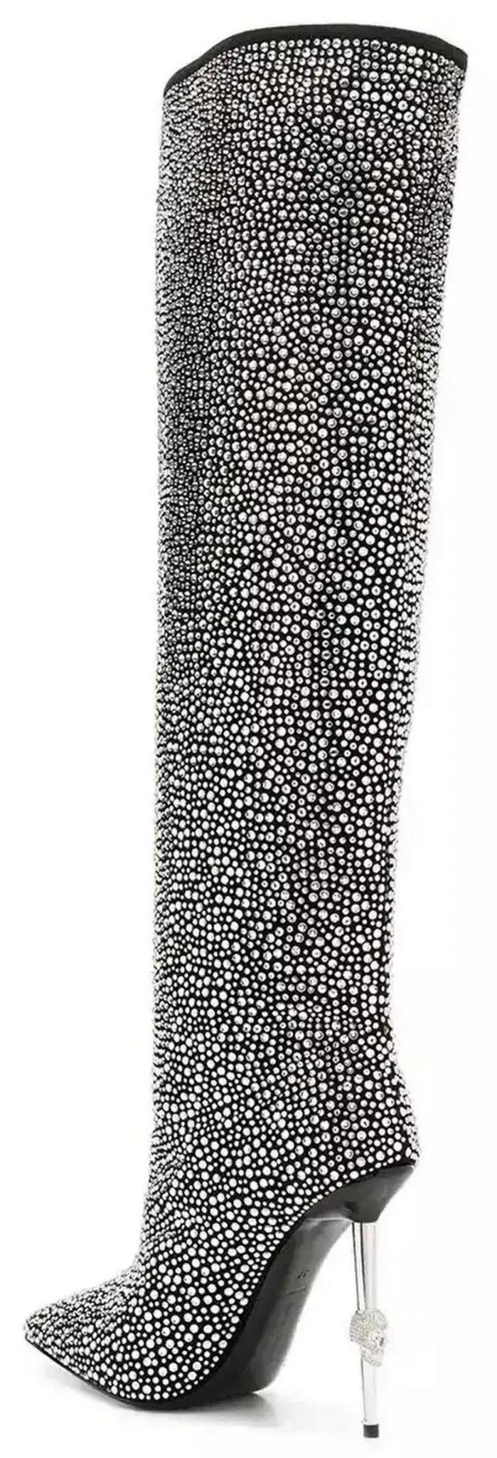 Crystal Studded Logo Boots