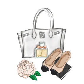 Designer Bag and Flats