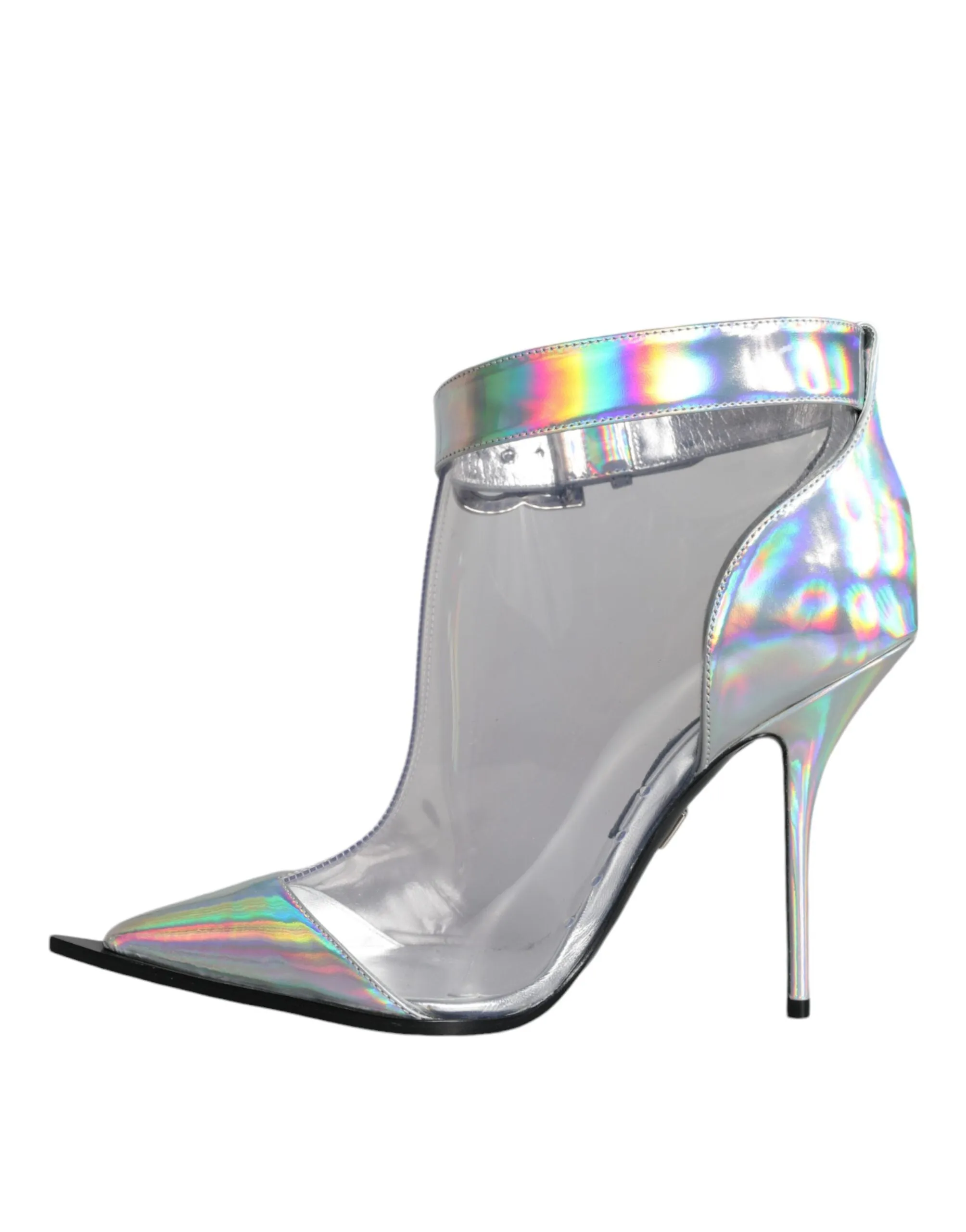 Dolce & Gabbana 105mm Silver Iridescent Cardinale Boots