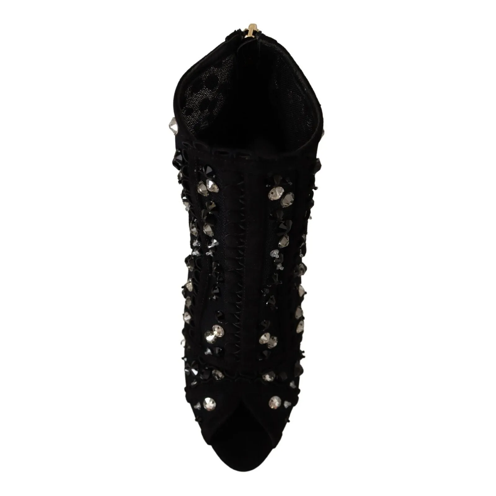 Dolce & Gabbana Embellished Crystal Short Boots