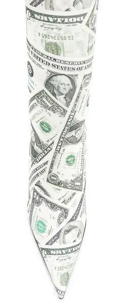 Dollar Print Knife Boots