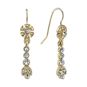 DOWNTON ABBEY CRYSTAL LINEAR DROP EARRINGS - SOLD OUT