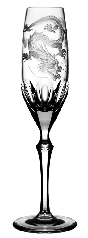 Dragon Clear  Champagne Flute