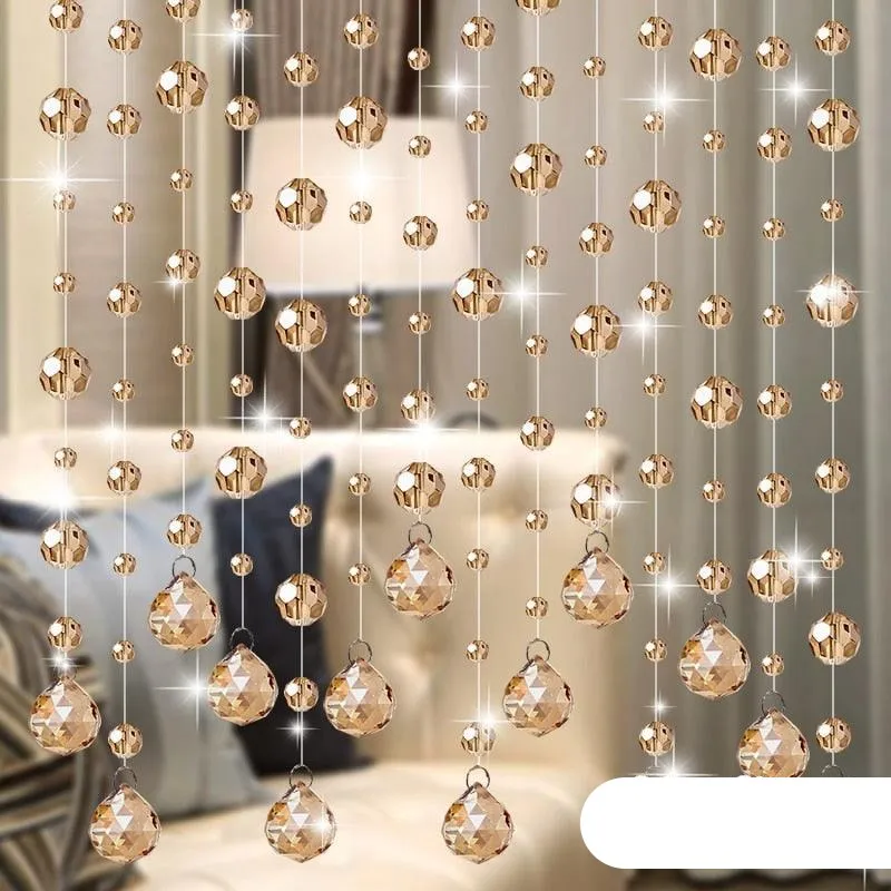 Elegant Crystal Beaded Room Divider Curtain for Luxurious Home Aesthetics