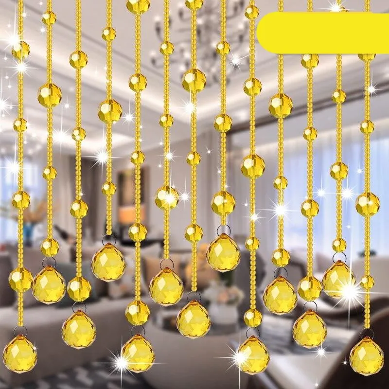 Elegant Crystal Beaded Room Divider Curtain for Luxurious Home Aesthetics